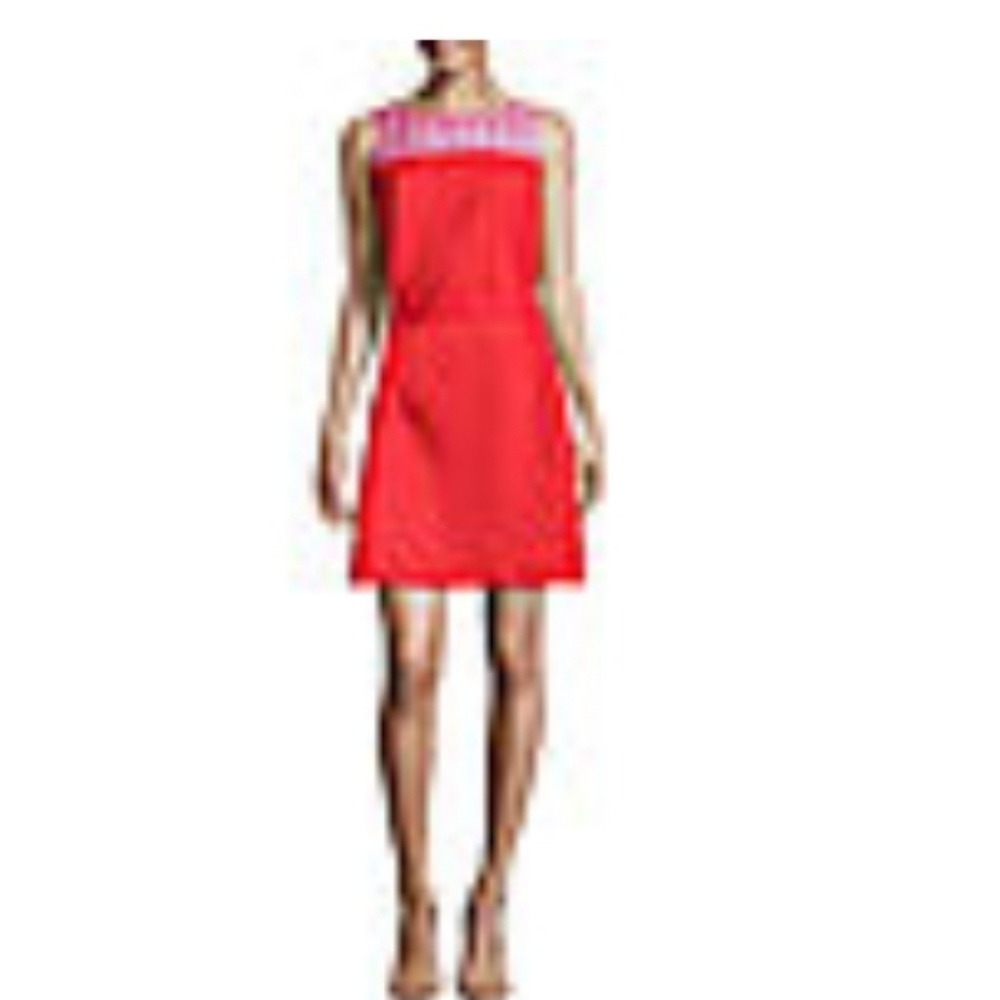 LIZ Claiborne sleeveless A line linen cotton dress